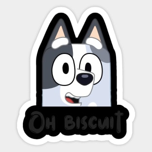 Bluey MUffin Oh Biscuit Sticker